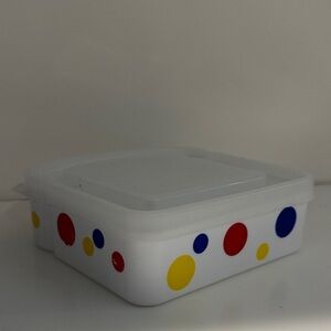 VINTAGE 00s Wonder Bread Sandwich Food Storage Container with Funky Polka Dots